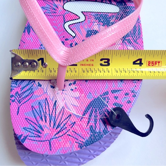 3/$15 BEACH VIBES Flip Flops Sandals Pink XL Size 11 Women’s NEW - Picture 8 of 15